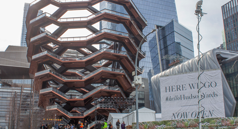 Hudson Yards, New York City's $25 billion neighborhood, is officially open to the public. On March 15, I attended the grand opening ceremony in the central plaza.