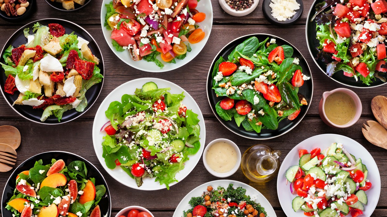 Farebné šaláty na chladné dni.