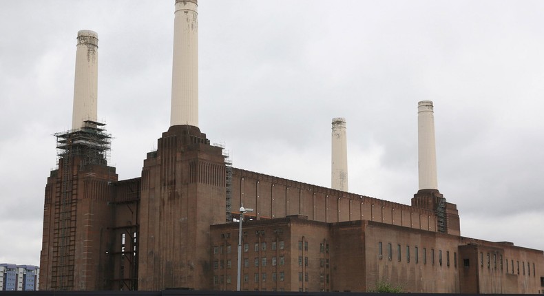 Battersea Power Station in London.