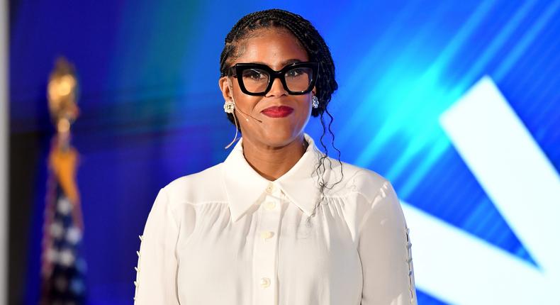 TIAA CEO Thasunda Duckett said she no longer feels like she's failing as a parent thanks to a shift in perspective that allowed her to be 100% present during the time she sets aside for her children.Paras Griffin/Getty Images
