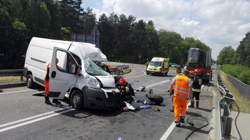 Wypadek na wysokości Królowa w województwie lubuskim