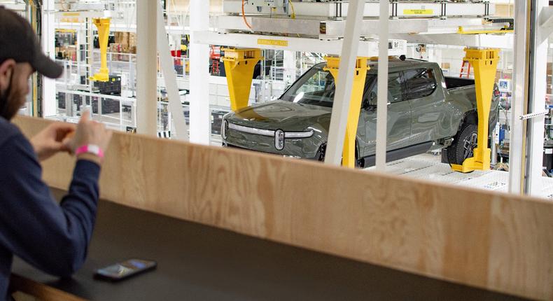 Rivian manufacturing in Normal, Illinois