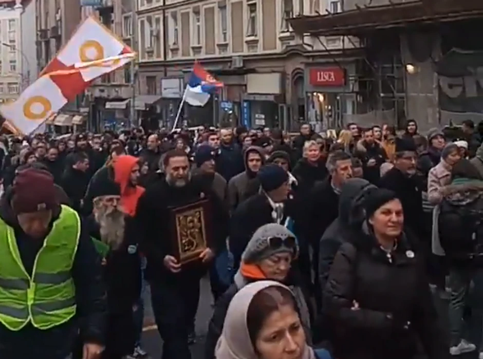 Litija na ulicama Beograda