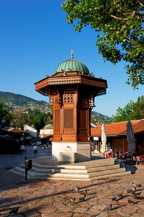 Sarajewo, fontanna Sebilj (Bascarsija)