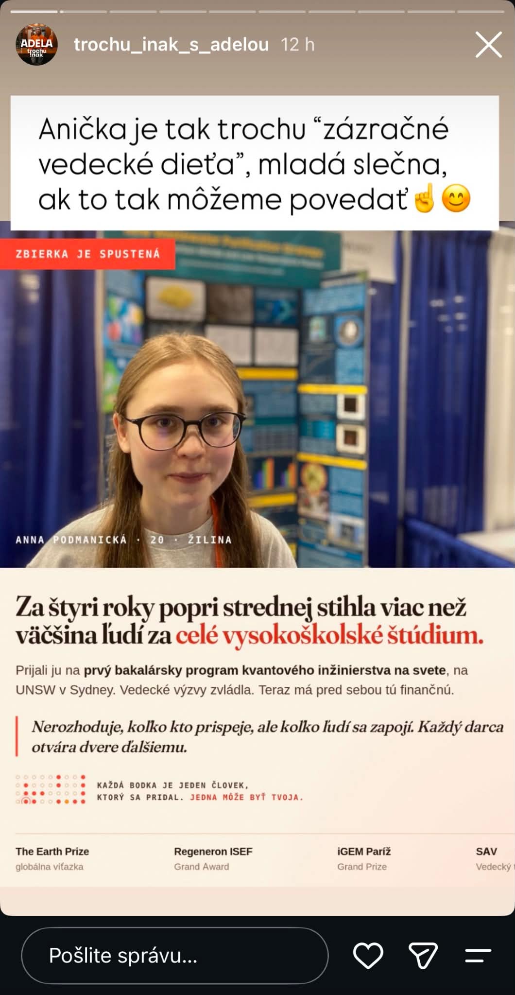 Adela Vinczeová poňala výzvu originálne. 