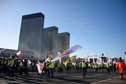 Protest "Solidarności" przed siedzibą TSUE