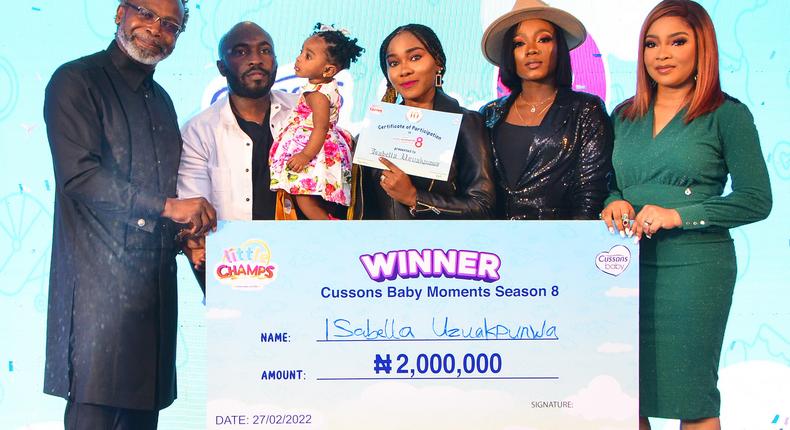 Baby Isabella Uzuakpunwa Crowned Baby of the Year at Cussons Baby Moments Competition Season 8!