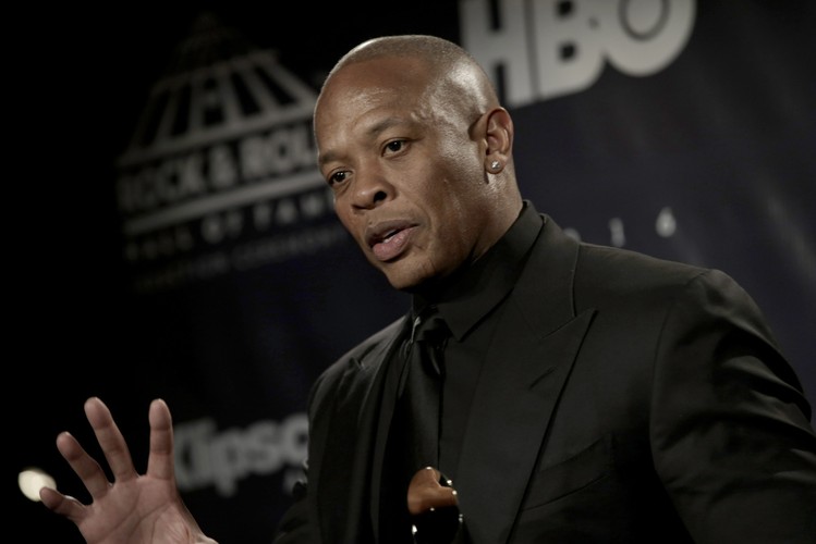 Dr. Dre podczas ceremonii wprowadzenia do Rock and Roll Hall of Fame