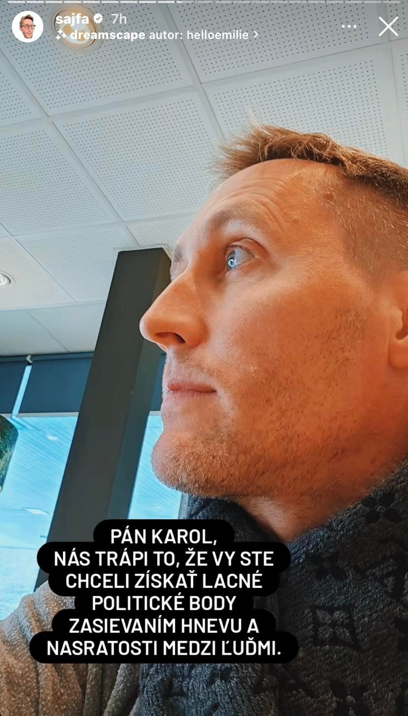 Sajfa poslal Farkašovskému ostrý odkaz.