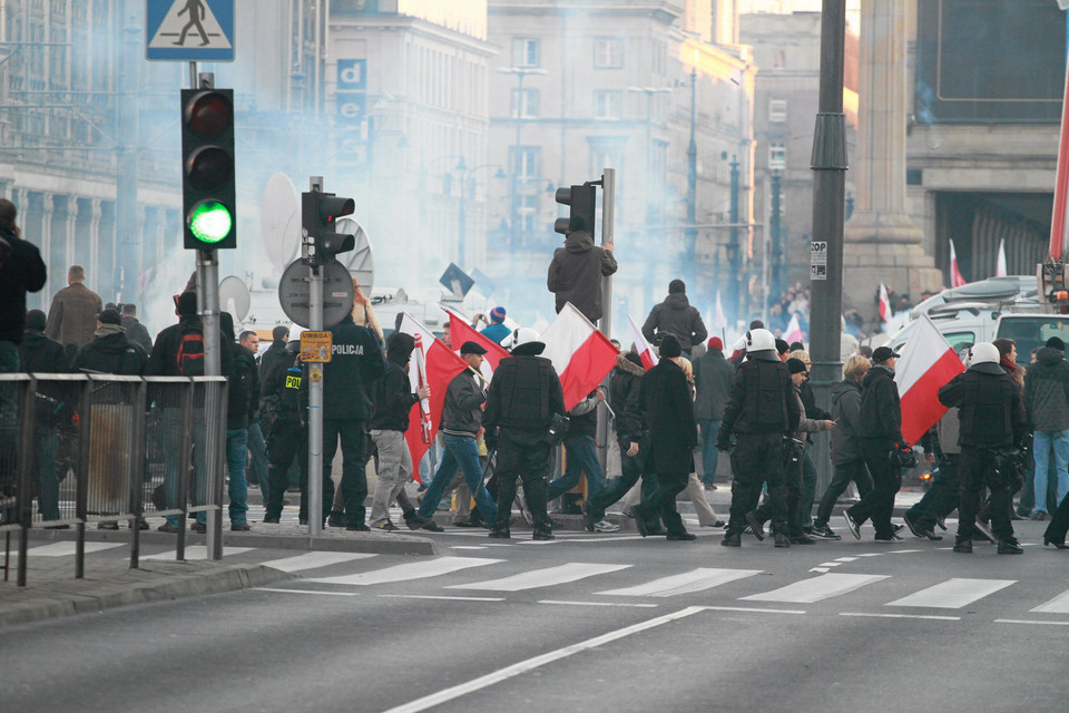 Zamieszki w Warszawie podczas 11 listopada, fot. Sławomir Kamiński/Agencja Gazeta