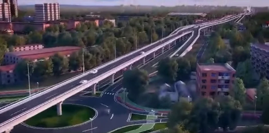 Prikaz novog mosta u Novom Sadu