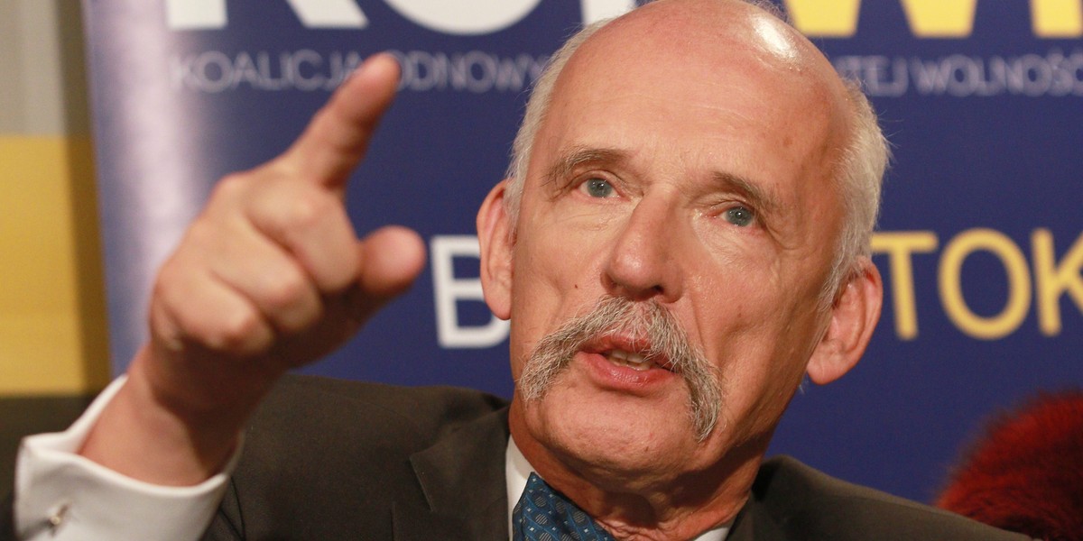 Janusz Korwin-Mikke ostro o PIS, KOD i Jarosławie Kaczyńskim