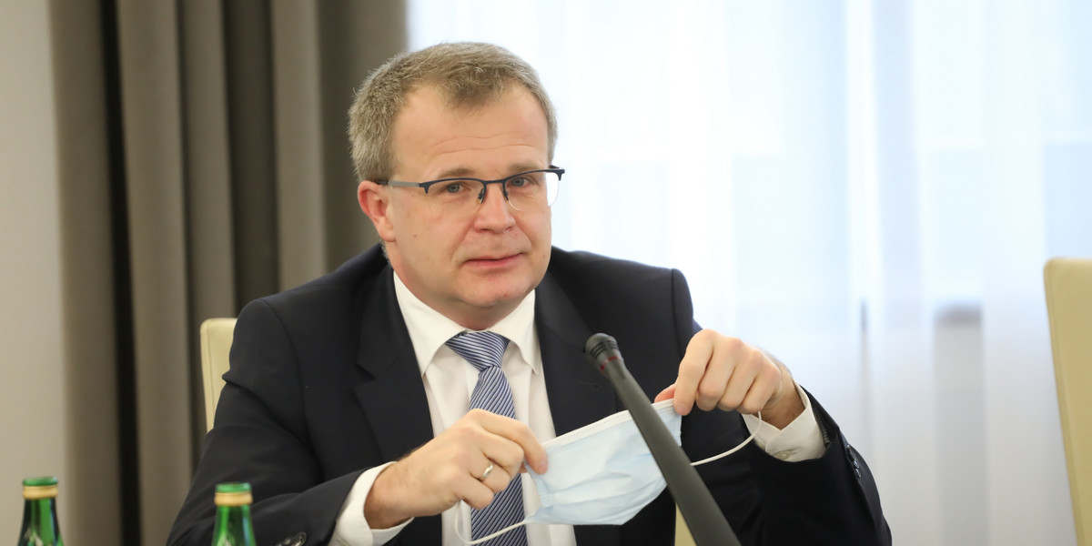 Kandydat na członka Rady Polityki Pieniężnej Ludwik Kotecki podczas posiedzenia senackiej Komisji Budżetu i Finansów Publicznych.