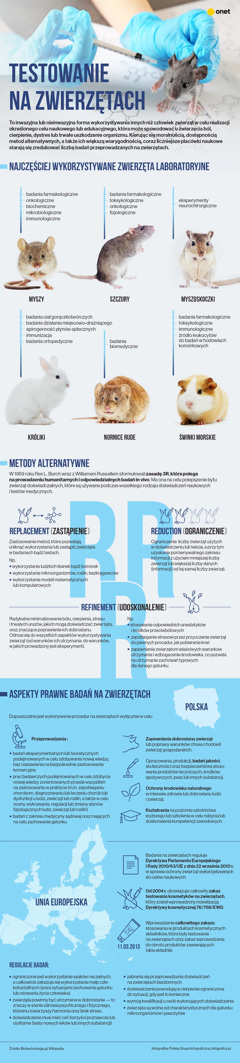 Testowanie na zwierzętach [INFOGRAFIKA]