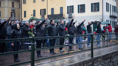 Włoscy faszyści uczcili rocznicę śmierci Mussoliniego. Kontrdemonstranci śpiewali "Bella ciao"