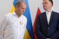 Donald Tusk i Szymon Hołownia