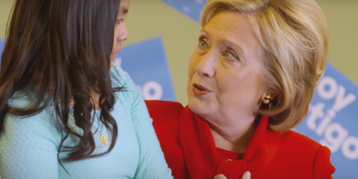 Hillary Clinton in the Nevada ad.