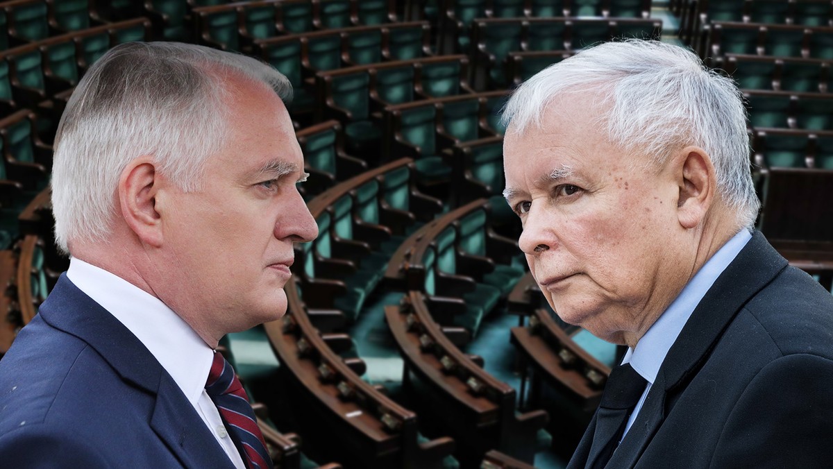 Jarosław Kaczyński i Jarosław Gowin