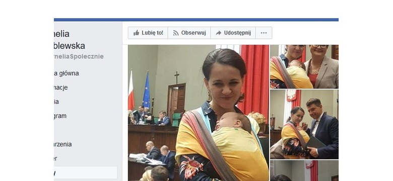 "Rychu na rękach potrzymał bobaska?" Internauci nie mają litości dla posłanki Nowoczesnej, która przyniosła niemowlę do Sejmu