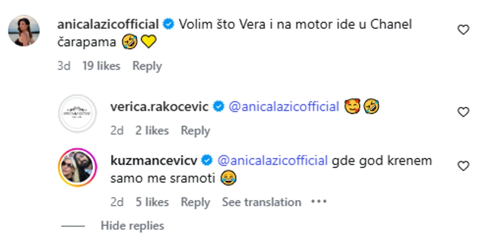 Komentar Anice Lazić