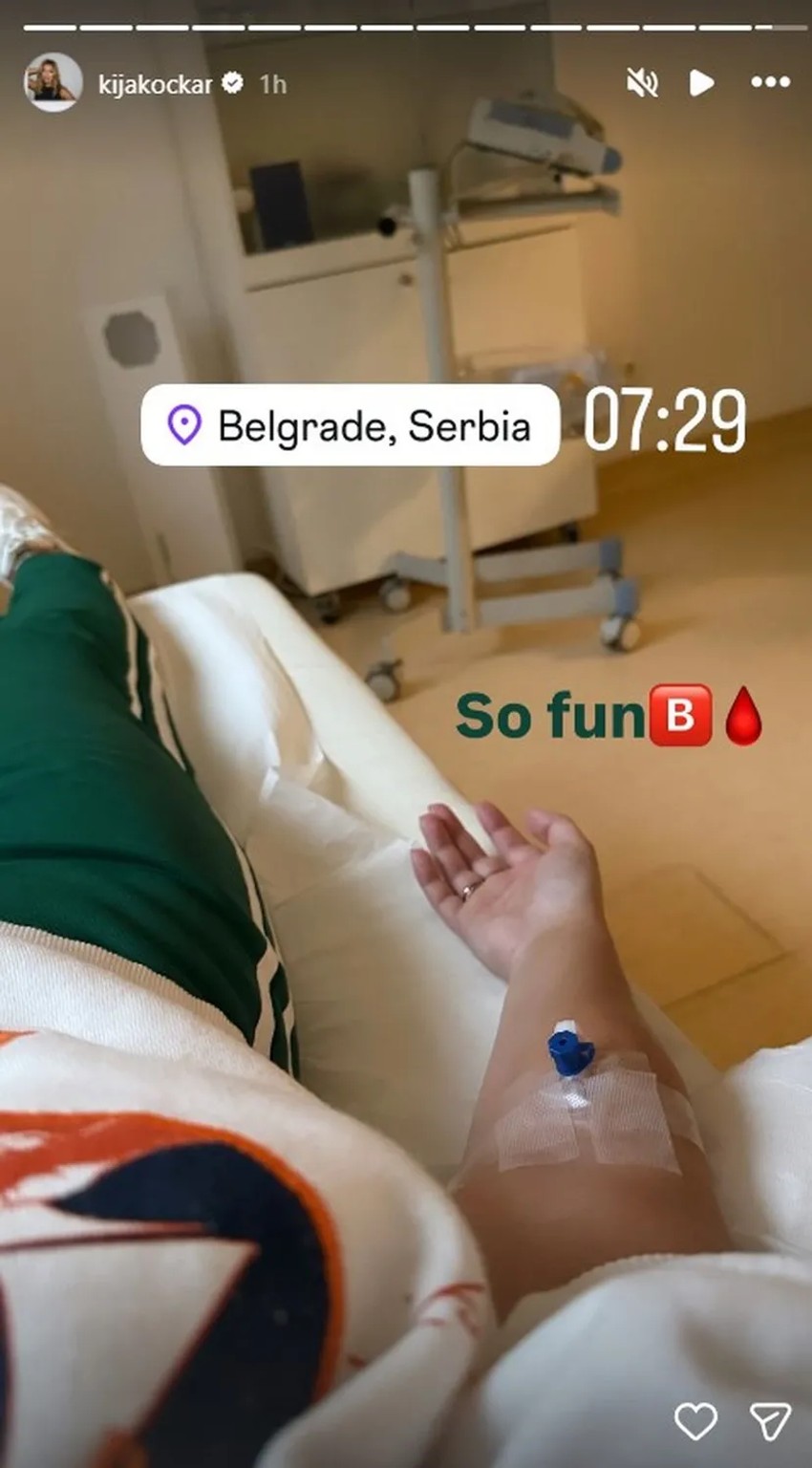 Kija Kockar u bolnici