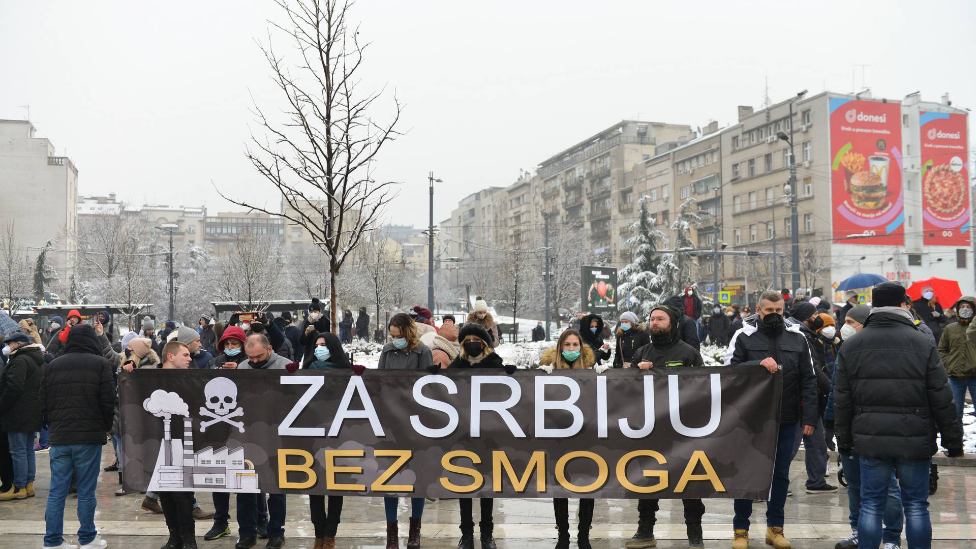 Za Srbiju bez smoga - Beograđani protestvovali za čistiji vazduh