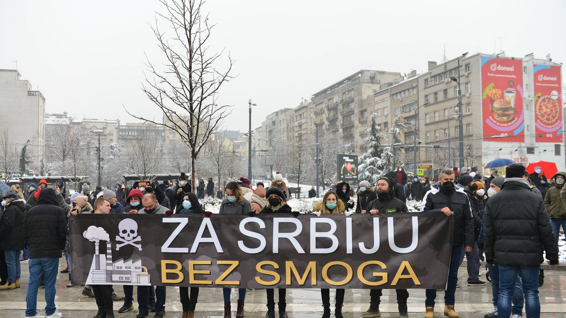 Za Srbiju bez smoga - Beograđani protestvovali za čistiji vazduh