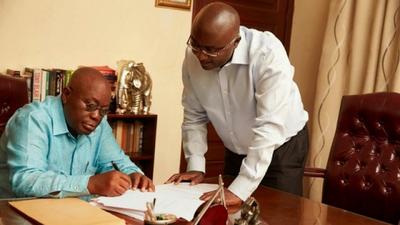 Nana Addo with Mahamudu Bawumia