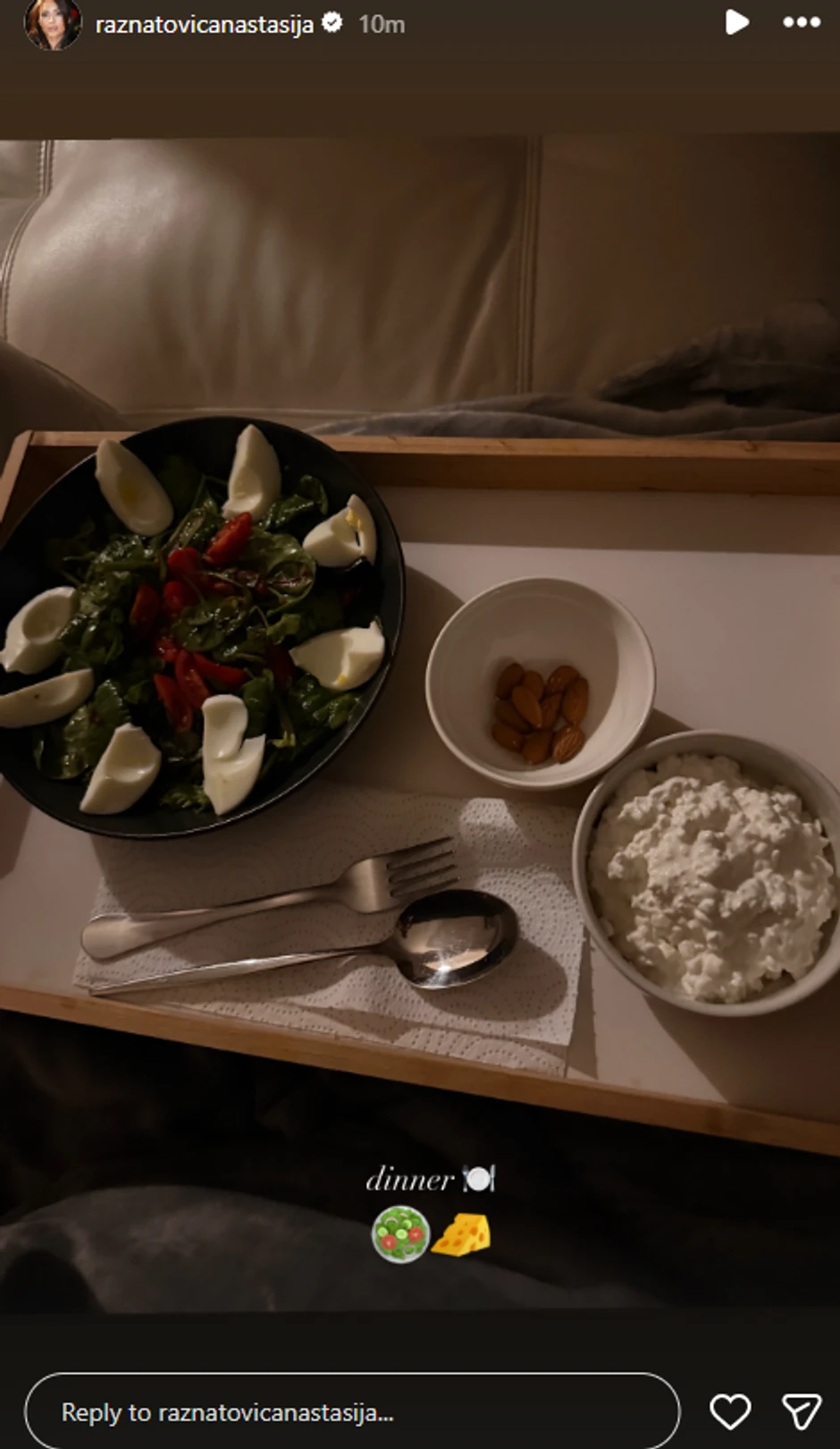 Anastasija pokazala šta jede