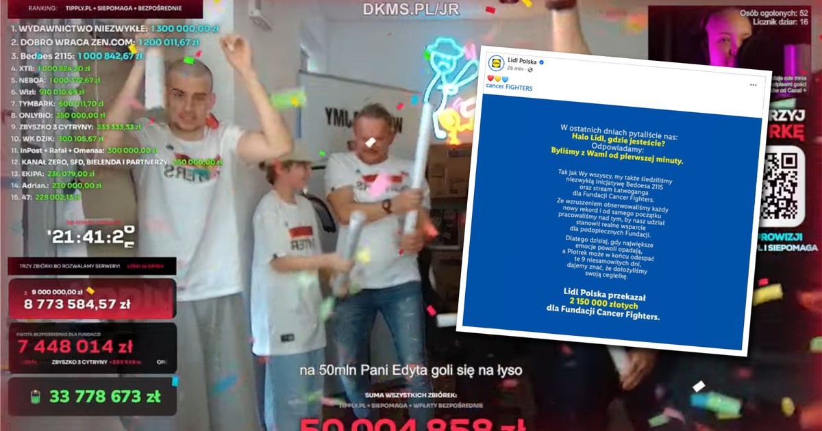 Lidl wpłacił na zbiórkę dla Fundacji Cancer Figters. Zaskakujący komunikat