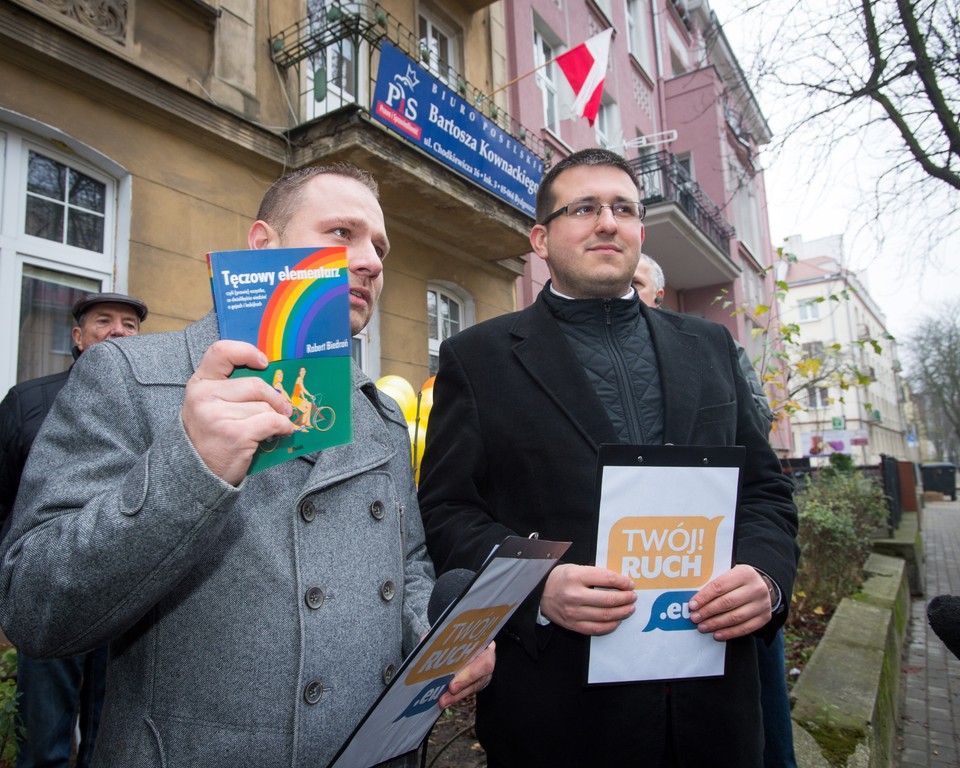 BYDGOSZCZ HAPPENING TĘCZA DLA POSŁA KOWNACKIEGO