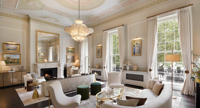 A living room inside David Sullivan's London mansion.Knight Frank