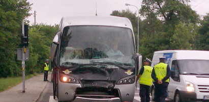 PKS uderzył w autobus przy Brzezińskiej