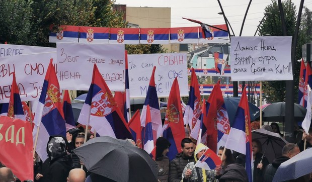 Protest u Kosovskoj Mitrovici