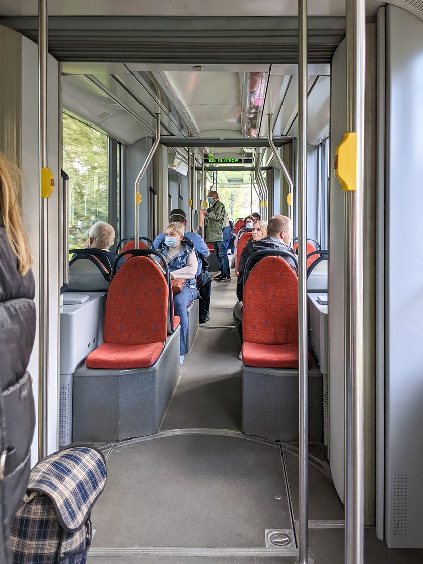 Wnętrze tramwaju Variotram