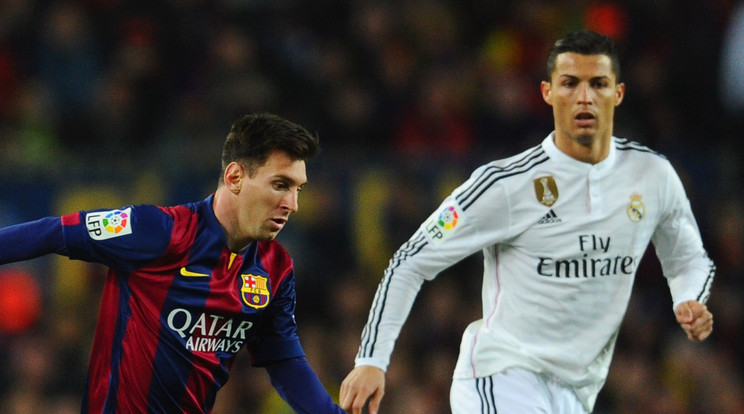 Messit csak lesheti Ronaldo /Fotó: Europress Getty Images