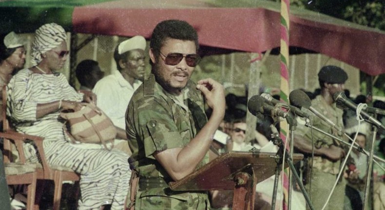 Jerry John Rawlings in military