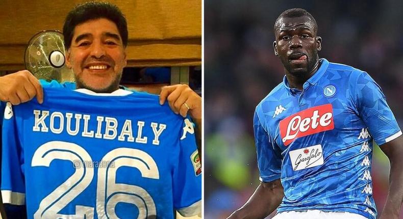 Maradona et Kalidou Koulibaly