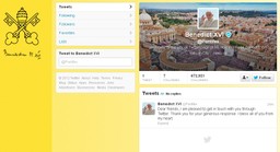 Pierwszy wpis Benedykta XVI na Twitterze