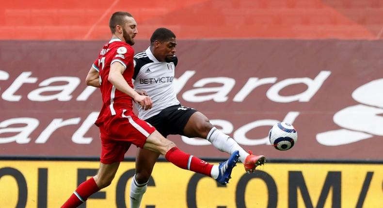 Fulham's Ivan Cavaleiro (R) scored a double as they thrashed Huddersfield 5-1 in the Championship to signal they will be top contenders to make an immediate return to the Premier League Creator: PHIL NOBLE