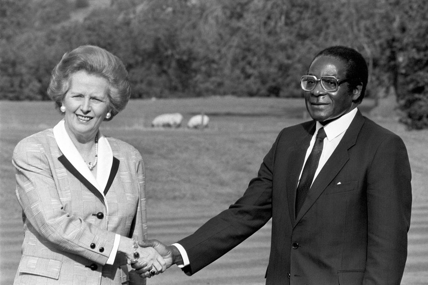 Robert Mugabe i Margaret Tačer