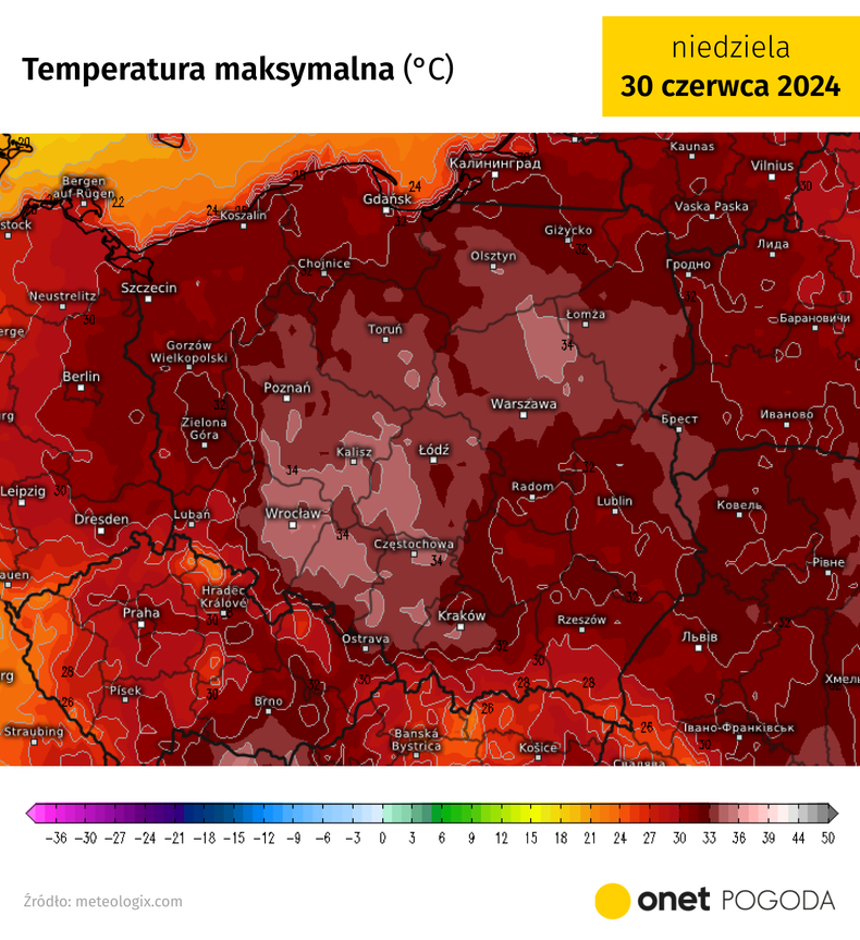 Niedziela będzie najgorętszym, jak dotąd, dniem w tym roku