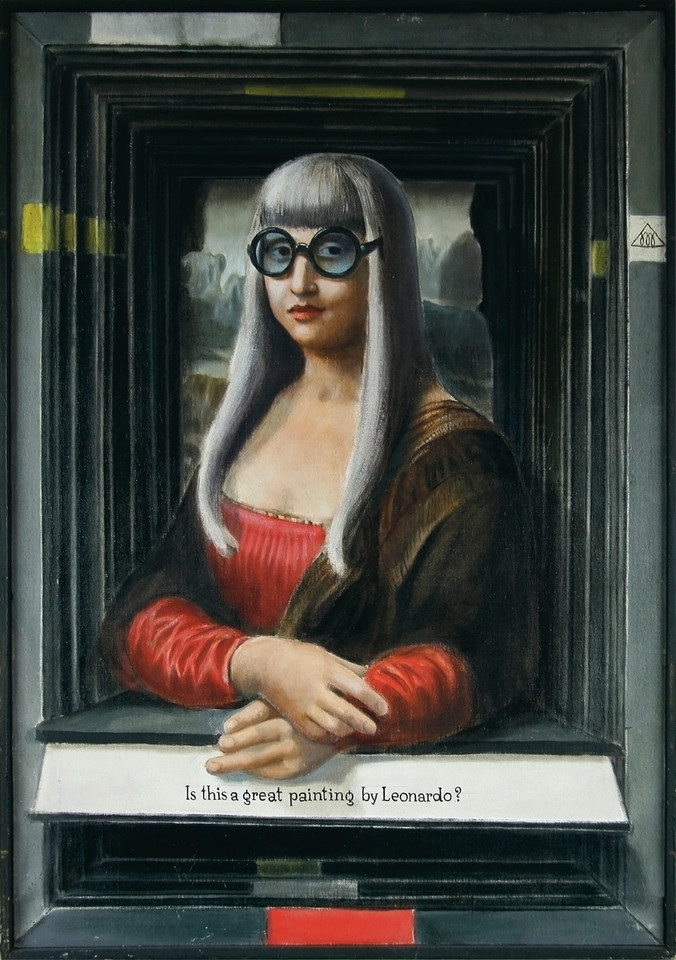 Jerzy Krawczyk - "Is this a great painting by Leonardo? (Liza)" (1967)