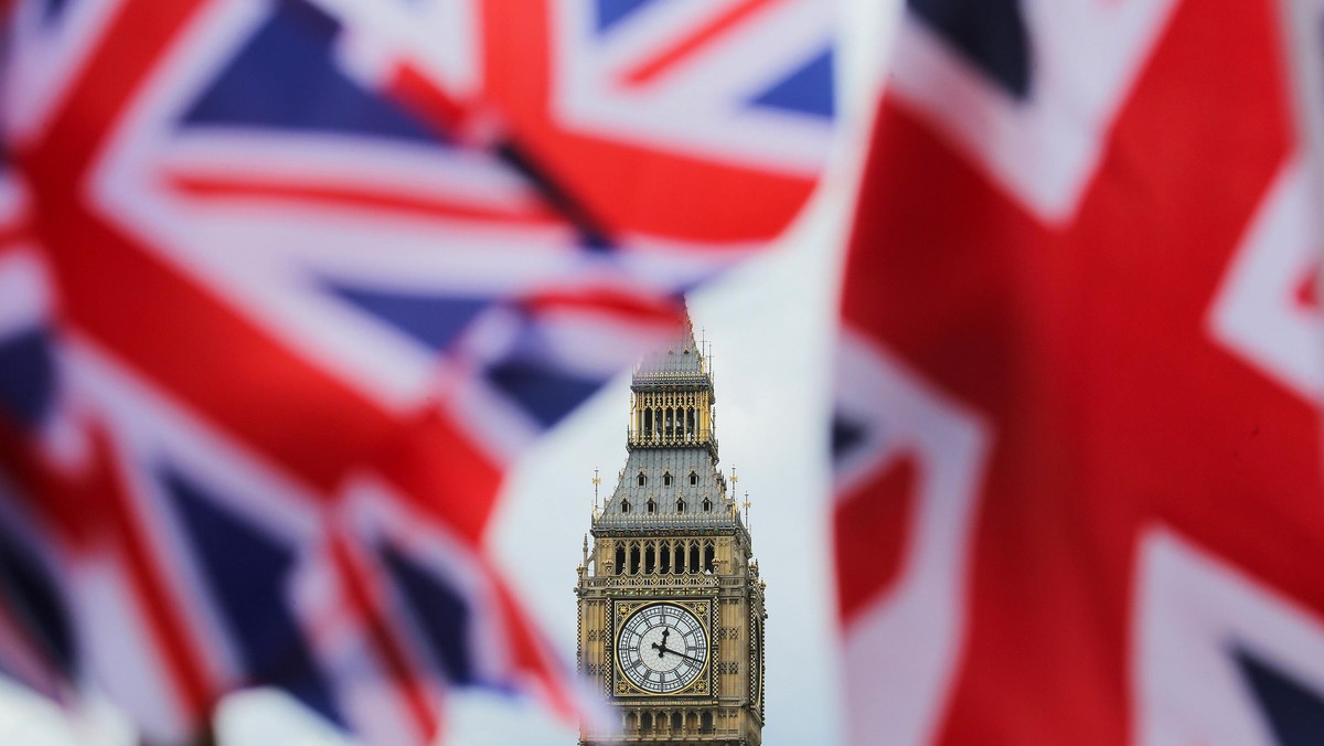 Wielka Brytania Unia Europejska Brexit Big ben flaga brytyjska Union Jack