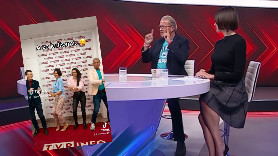 Jarosław Jakimowicz i Anna Popek (fot. screen TikTok/@zukowskangela)