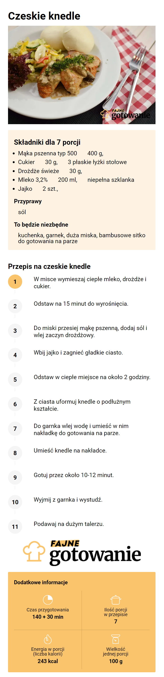 Czeskie knedle