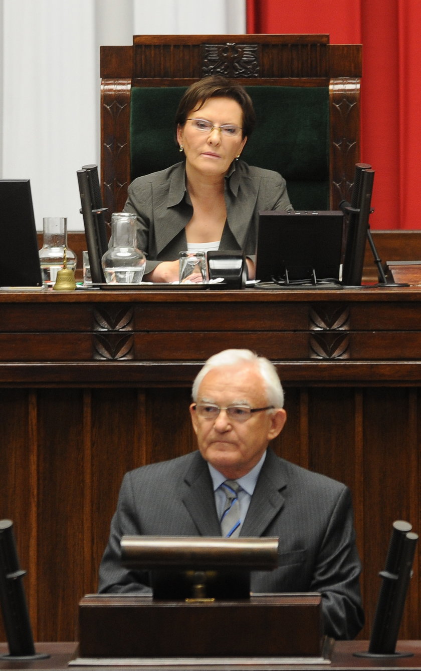 Ewa Kopacz i Leszek Miller