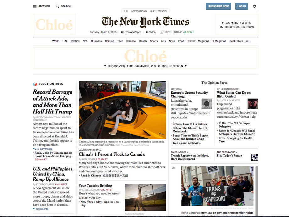 The New York Times: Now