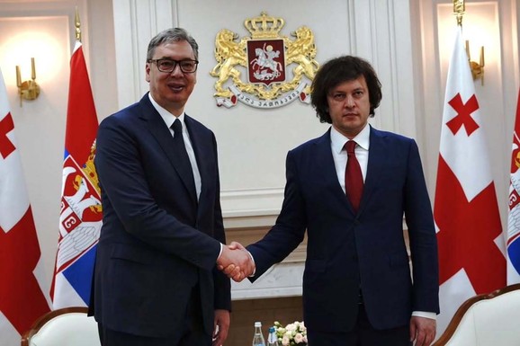 DRUGI DAN POSETE GRUZIJI Vučić sa premijerom Gruzije o daljem jačanju odnosa dve zemlje i ekonomskoj saradnji (FOTO)