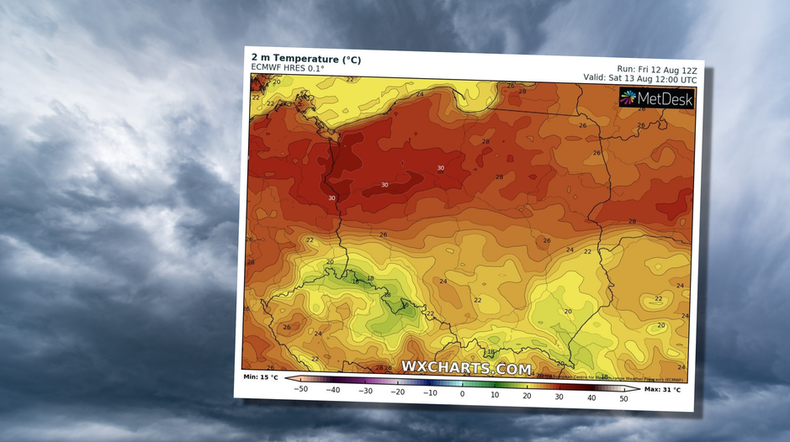 Pogodna sobota tylko na północy, na wschodzie i południu deszcz